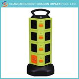Power Adapter with Surge Protector, USB Charging Ports and Vertical Tower Power Strip