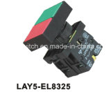 Lay5-EL8425 Marked IP40 Without Pilot Light Double Pushbutton Switch