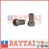 CATV RG59 RG6 Twist on F Screw Connector