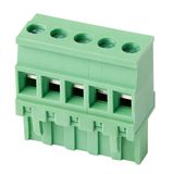 7.5mm Pitch Pluggable Terminal Block with CE RoHS UL Certificate