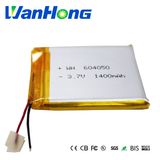 654050pl 1400mAh 3.7V Rechargeable Battery for GPS/Digital Projector