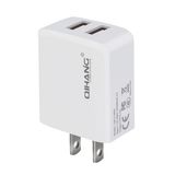 2.4A Double USB Fast Phone Charger with USB Cable