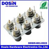 Rhos Approval Low Price 6 Port Metal BNC Connector