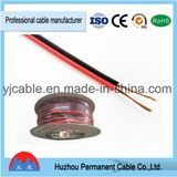 Transparent PVC Aluminum Conductor Flat Parallel Speaker Cable 10 AWG