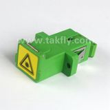Simplex Sm Sc APC with Outward Shutter Fiber Optic Adapter
