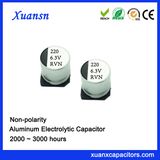 220UF 6.3V 105º C SMD Non Polar Aluminum Electrolytic Capacitor