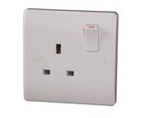 BS 13A 1 Gang Switch Socket Single Pole