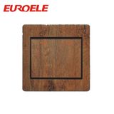 Wooden Color PC Mahogany Painting 2 Gang Wall Switch