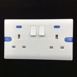 Bakelite Copper Double 13A Switch Socket with Neon (E8913SDL)