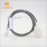 UL Type Braided Lamp Cord Set with Lamp Holder and Switch
