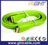 Green High Quality Flat HDMI Cable (F016)