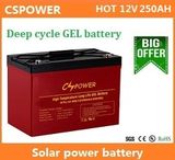 12V 250ah Deep Cycle Gel Battery From China Manufacturer