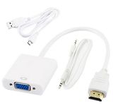 HDMI to VGA Converte with Audio and Power Supply