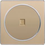 British Standard One Gang Internet/Telephone Socket Flat