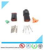 Male Deutsch Equivalent Connector Black 4 Pin Dt Series Connector