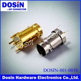 Gold /Nickel Plated Straight Solder Female DIP BNC for PCB Appliance