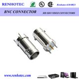RoHS Compliant BNC Straight PCB Jack Thru Hole Type 50 Ohm Connector