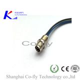 Straight Sensor Circular Connector M8 4pin Panel Mount Cable Connector