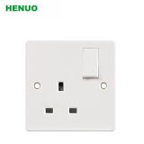 British Style 1gang 1way Switch with 13A Socket