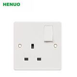 British Style 1gang 1way Switch with 13A Socket