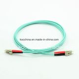 LC Duplex Om3 Aqua Fiber Optic Patch Cord Cable