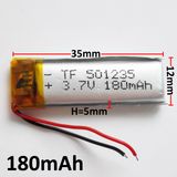 3.7V 180mAh 501235 Lithium Polymer Battery for Mobile Electronic Part