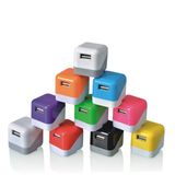 Us Plug 5V 1A Double Colorful Square USB Travel Charger
