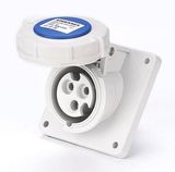 16A 2P+PE IP67 Panel mounted socket(Angle) (MN1342)