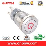 Onpow 19mm Push Button Switch (LAS1-AGQ-11DT/G/12V/S, CE, UL, CCC, RoHS)