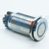 Hbs1gqp-11e/L/S 19mm Flat Roundilluminated Momentary Metal Push Button Switch