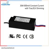 36W 800mA Constant Current Triac/Elv Dimmable LED Driver