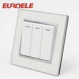 250V/10A 86mm acrylic White Eclectric Wall Switch and Socket