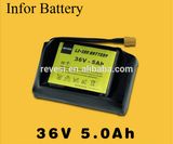 Rechargeable E Scooter Lithium Battery Pack 36V 5A