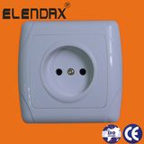 Wenzhou Factory Electrica EU Flush Mounted Wall Socket Outlet (F3009)