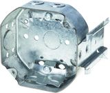 4 in. Octagonal Box with Vertical Bracket, 1-1/2 in. Deep, UL Listing