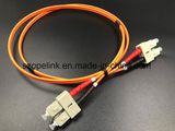 Fiber Optical Patch Cord Sc-Sc Duplex, mm for Optical Fiber Communication System