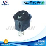 Sub-Mini Round Rocker Switch 2pin Dia 15mm on-off
