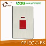 Nice Looking 45A Rea Wall Switch with Neon