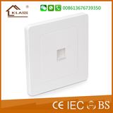 British Standards White PC Data Outlet Socket for Computer Using