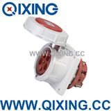 Waterproof Plastic 5p Panel Mounted Socket (QX1128)