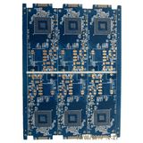 3.0mm 4 Layers Blue Printed Circuit Board with Gold Finger