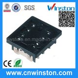 Miniature Black Color 8 Pins Timer Industrial Relay Socket with CE