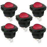 Rocker Switch Red Illuminated Spst 