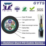 Aerial Steel Armored Fiber Optic Cable Communication GYTS Cable
