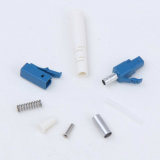LC Simplex 3.0mm Fiber Optic Kits Connector with White Boot