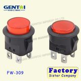 Double Pole 220 Volt on-off 2 Position Illuminated Push-Button Switch