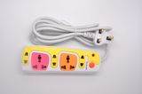 Movable Multi Function Colorful Extension Electrical Multiple Plug Socket