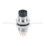 M8 8pin Male Panel Mount Connector