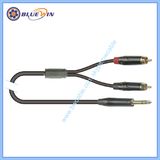 Y Cable Audio XLR Male to Female RCA to 6.3mm Trs Plug