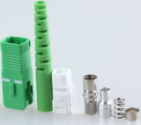 Sc/APC Simplex 3.0mm Fiber Optic Kits Connector with Green Boot